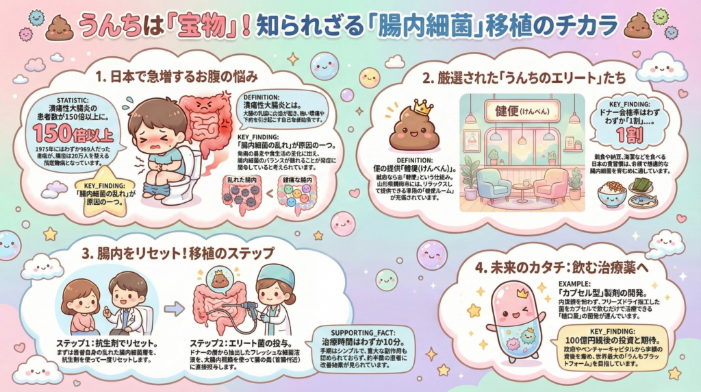 腸内細菌（うんち）を使った根本治療